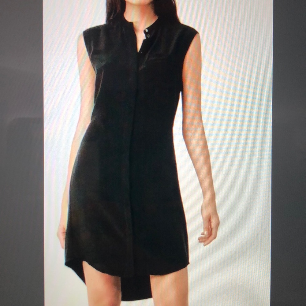 AllSaints Luna T-shirt dress in silk, size 6